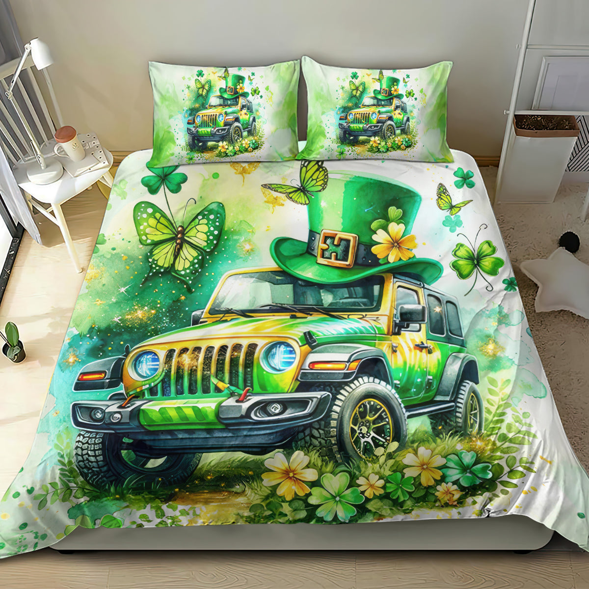 Irish Jeep Bedding Set Jeep Girl