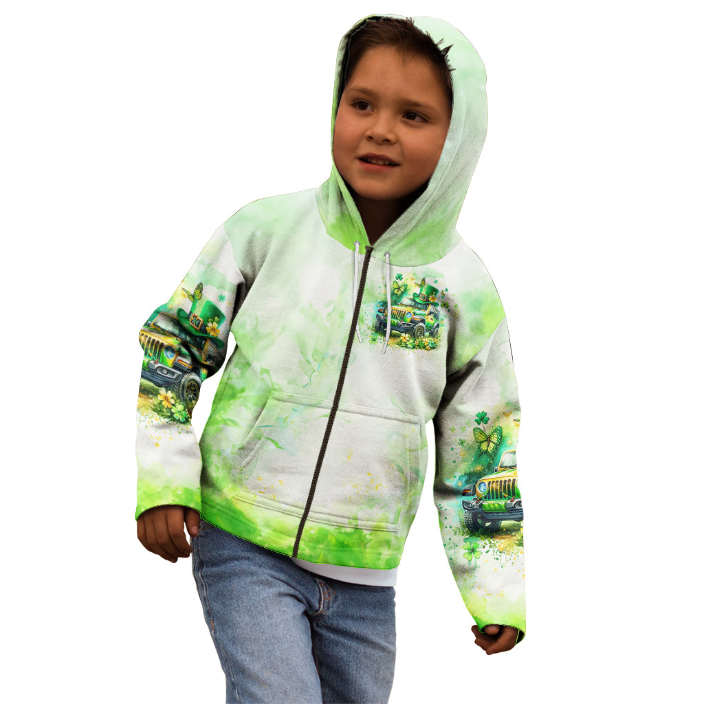 Irish Jeep Kid Hoodie Jeep Girl