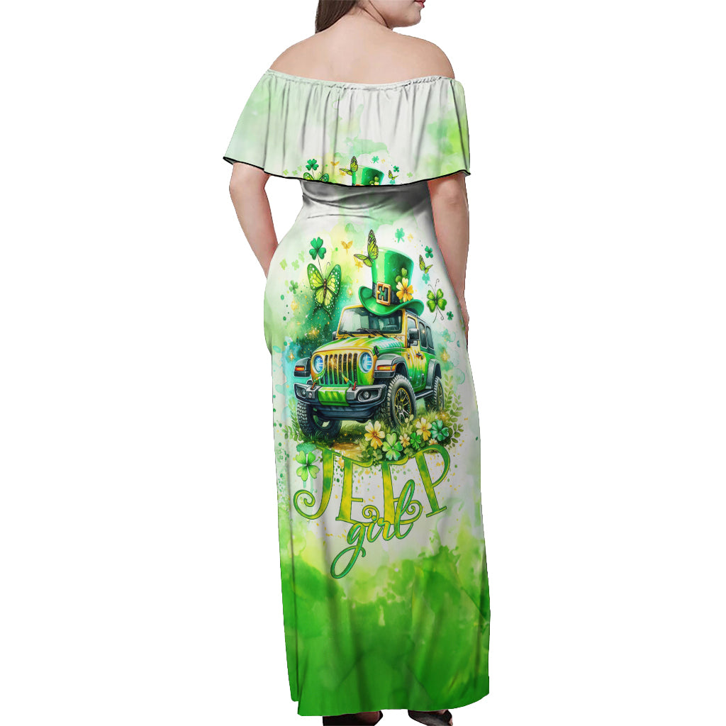 Irish Jeep Off Shoulder Maxi Dress Jeep Girl
