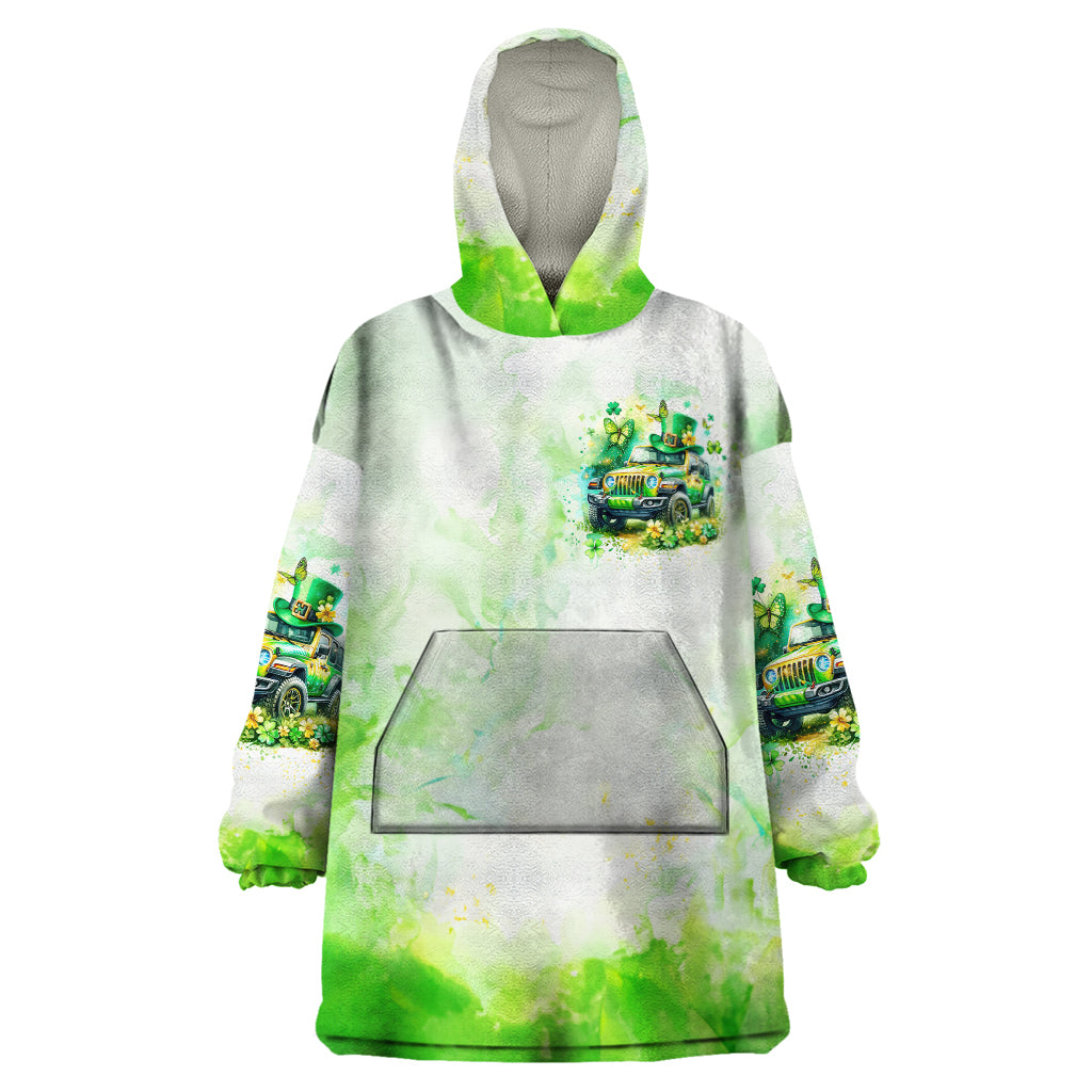 Irish Jeep Wearable Blanket Hoodie Jeep Girl