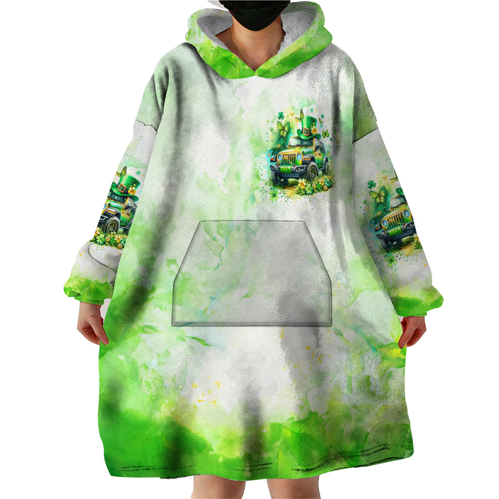 Irish Jeep Wearable Blanket Hoodie Jeep Girl