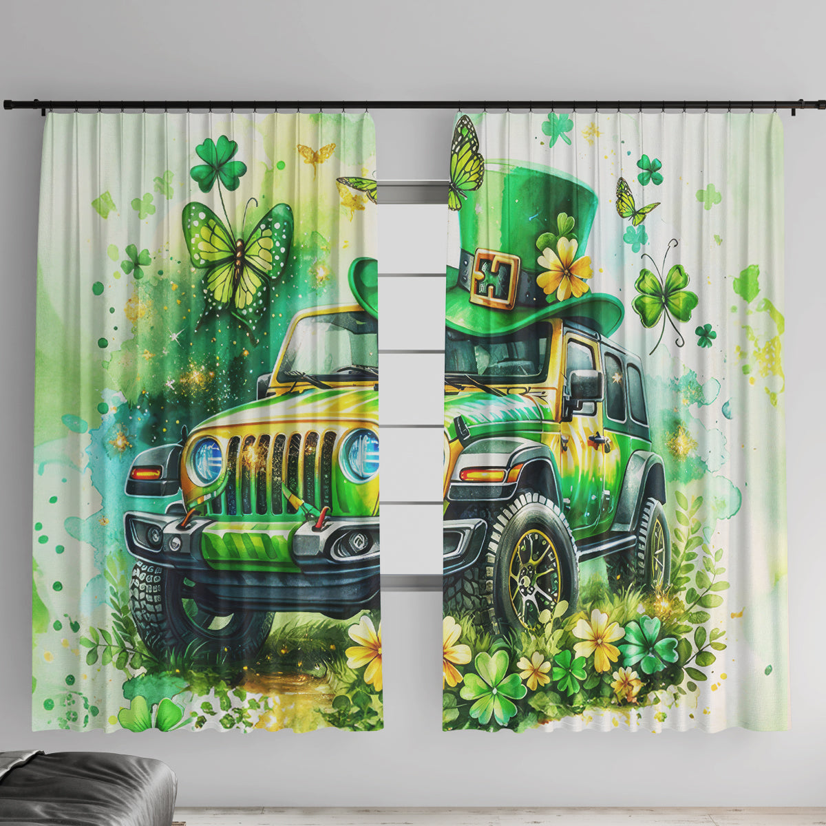 Irish Jeep Window Curtain Jeep Girl