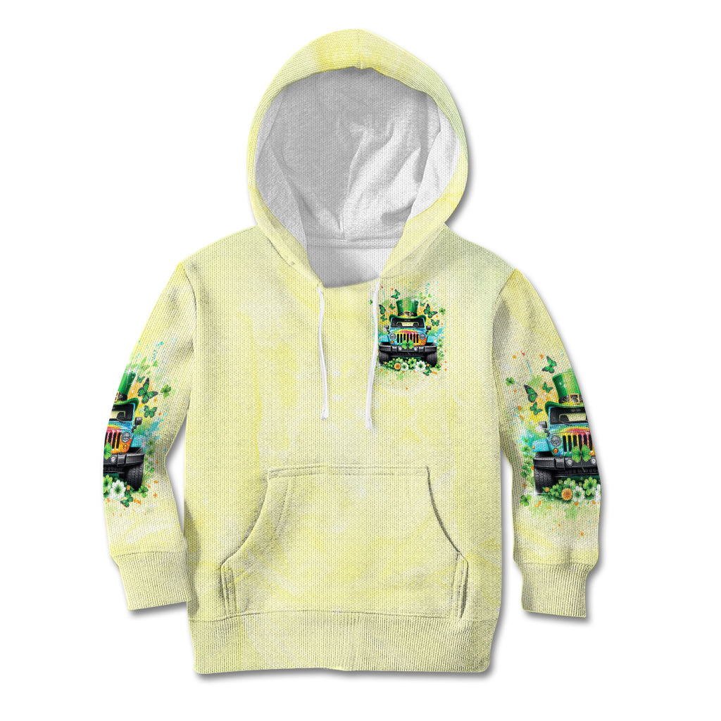 Irish Jeep Kid Hoodie In March We Wear Green