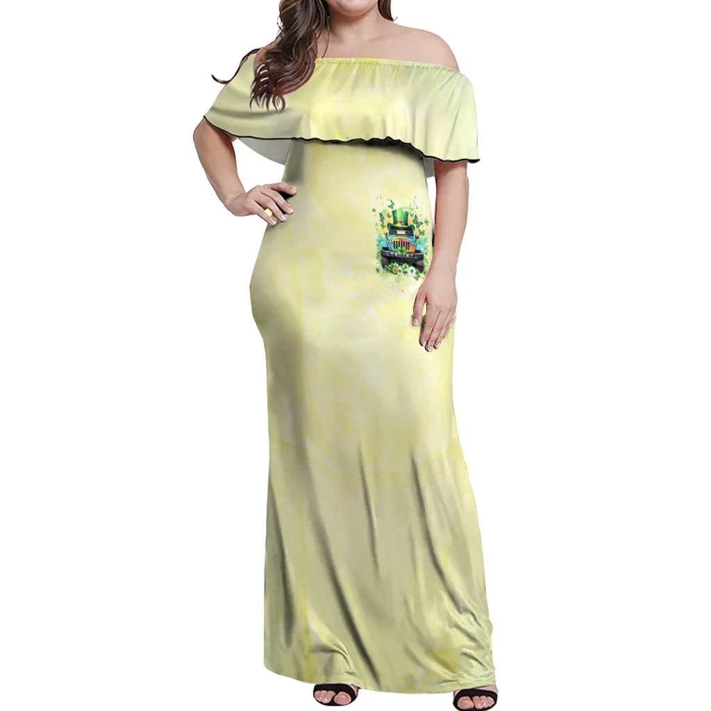 Irish Jeep Off Shoulder Maxi Dress In March We Wear Green