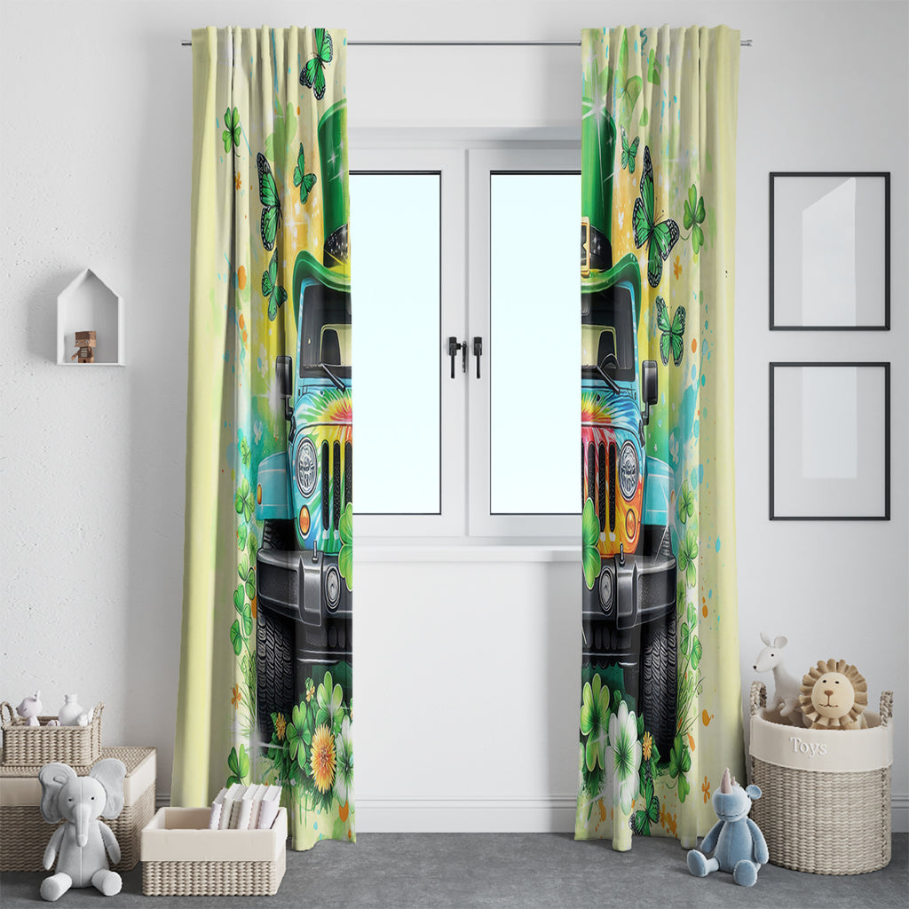 Irish Jeep Window Curtain In March We Wear Green