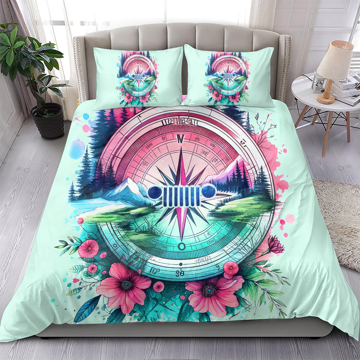 Jeep Life Bedding Set Compass Jeep