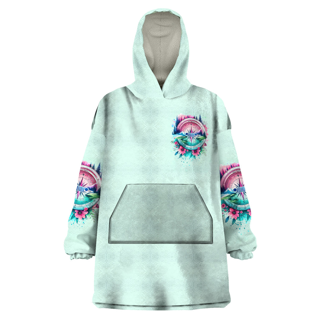 Jeep Life Wearable Blanket Hoodie Compass Jeep