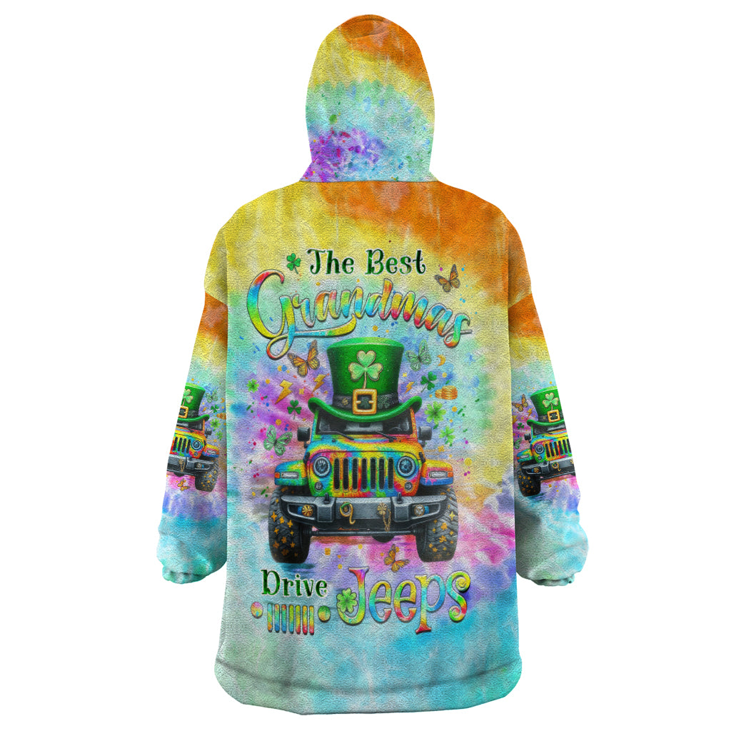 Irish Jeep Wearable Blanket Hoodie The Best Grandmas Drive Jeeps