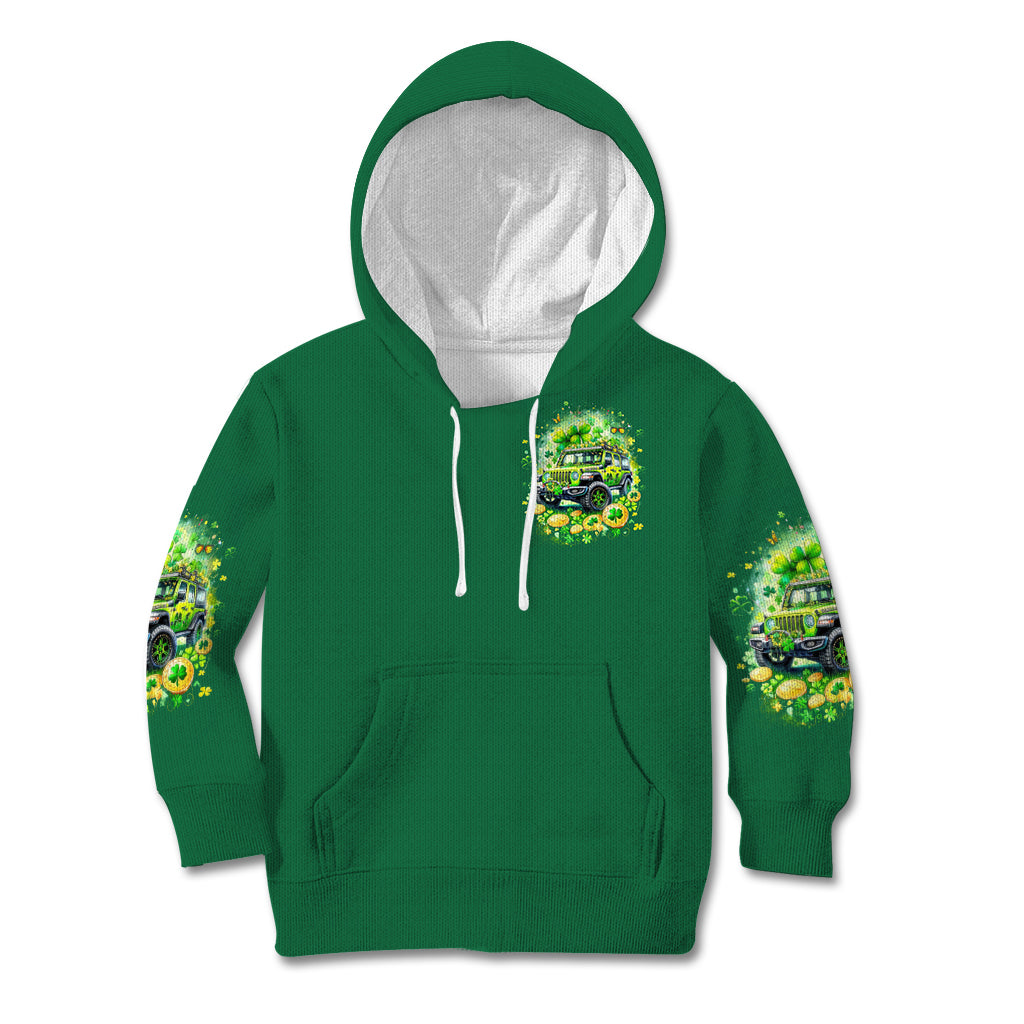 Irish Jeep Kid Hoodie In March We Wear Green
