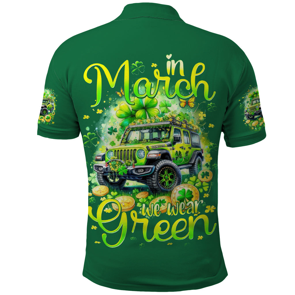 Irish Jeep Polo Shirt In March We Wear Green