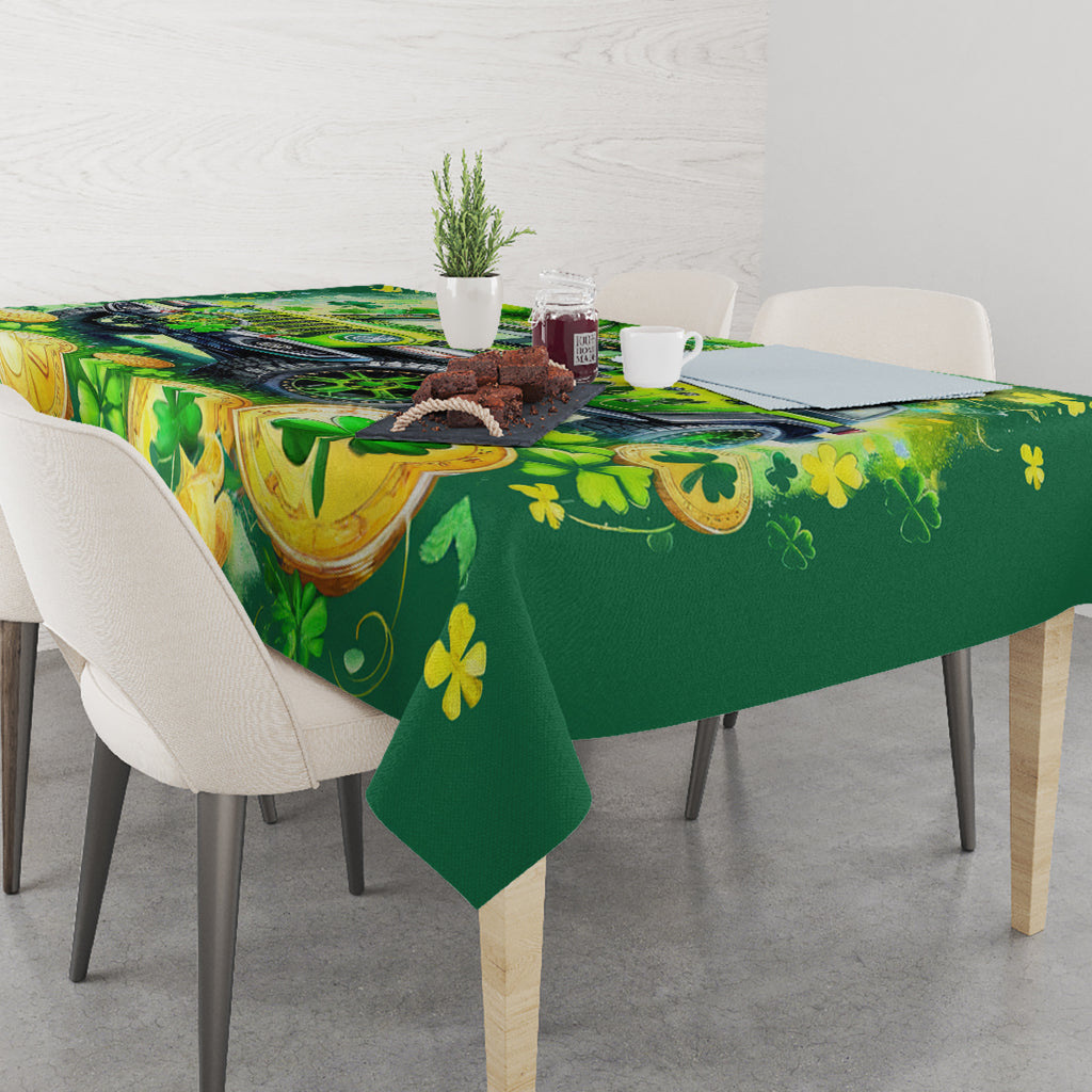 Irish Jeep Tablecloth In March We Wear Green