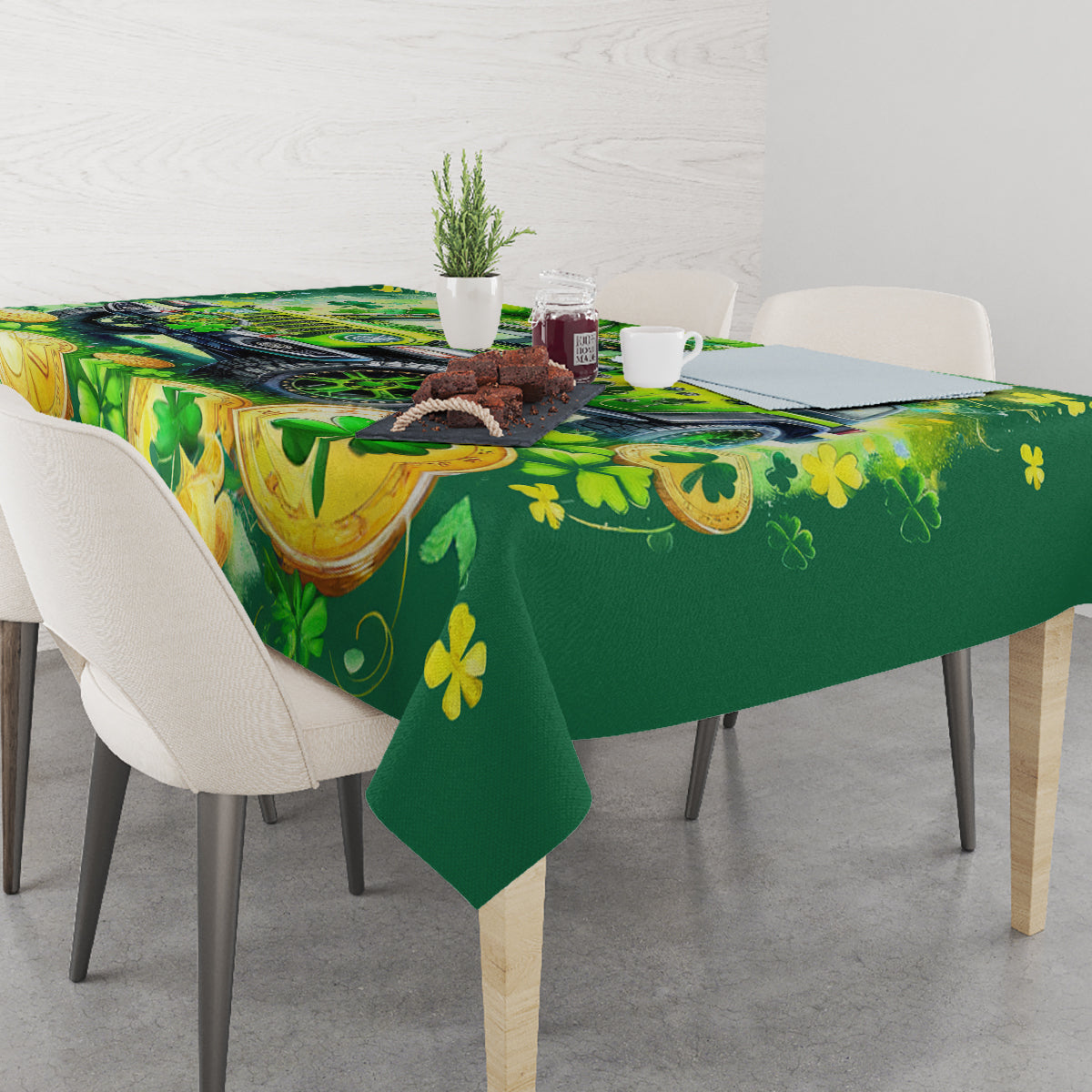 Irish Jeep Tablecloth In March We Wear Green