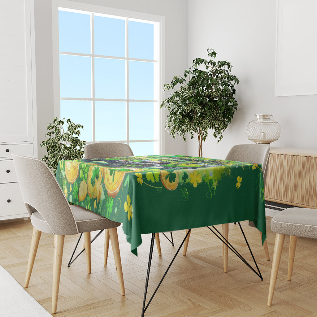 Irish Jeep Tablecloth In March We Wear Green
