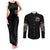 Flame Skull Couples Matching Tank Maxi Dress and Long Sleeve Button Shirt When I Was Born The Devil Said Ohh Shit Competition