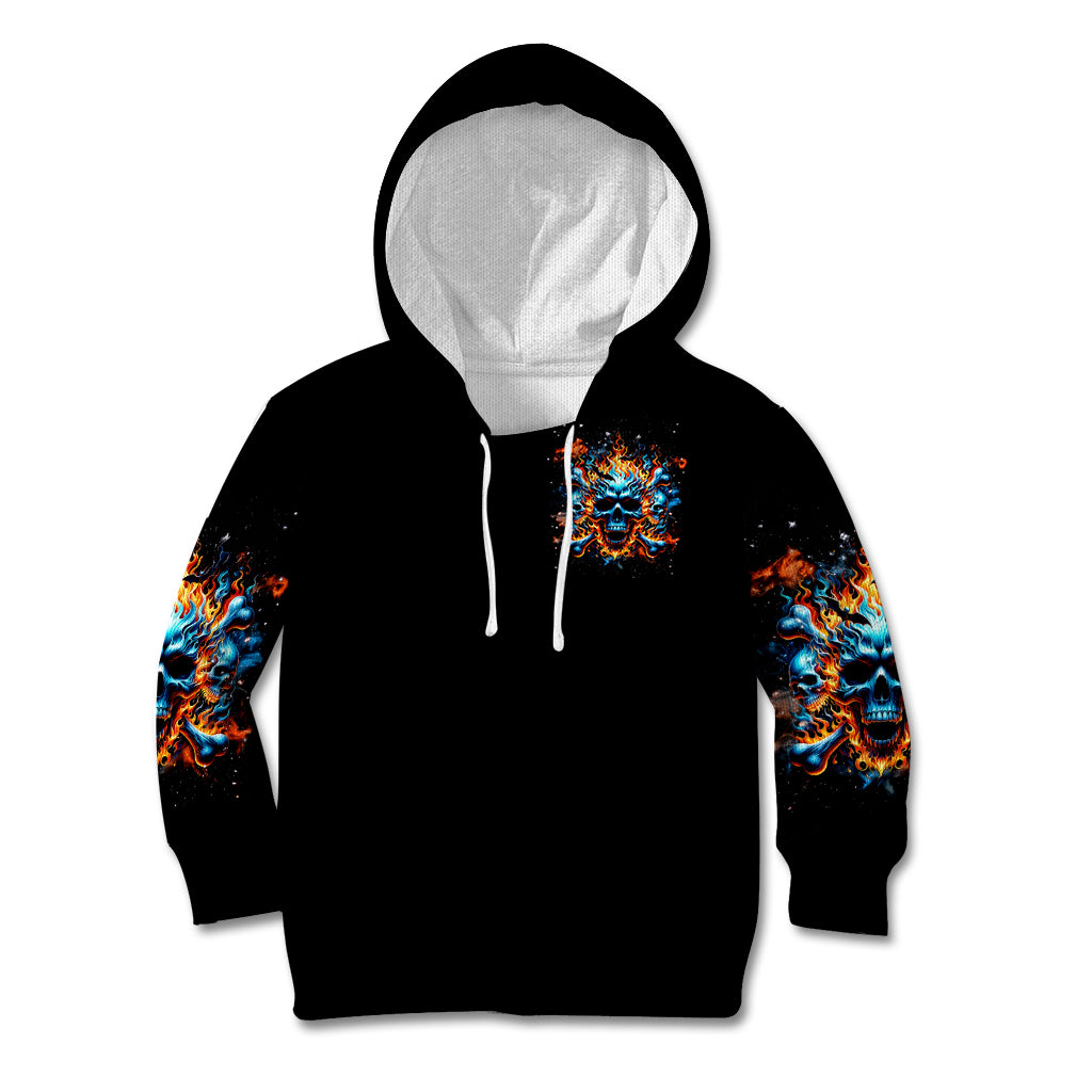 Flame Skull Kid Hoodie When I Was Born The Devil Said Ohh Shit Competition
