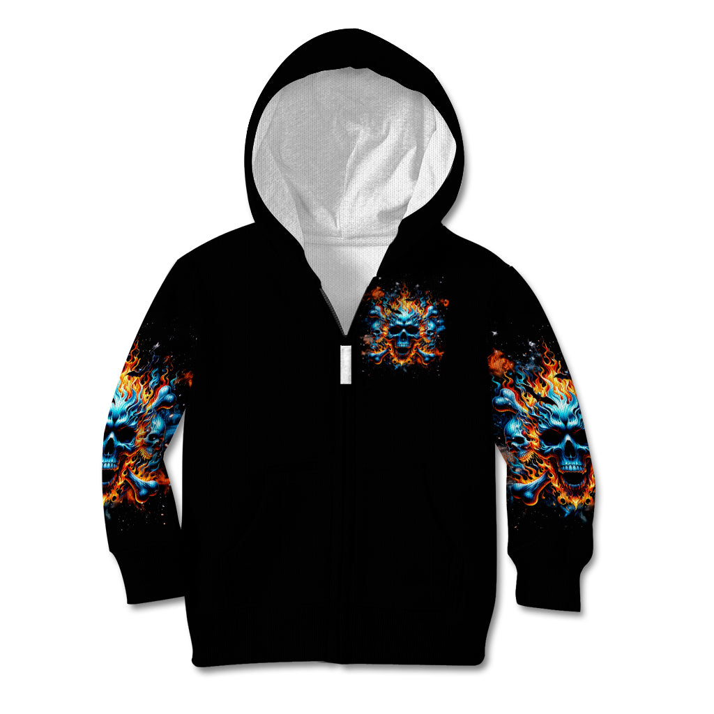 Flame Skull Kid Hoodie When I Was Born The Devil Said Ohh Shit Competition