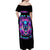 Thunder Skull Off Shoulder Maxi Dress Love Me Like My Demons Do