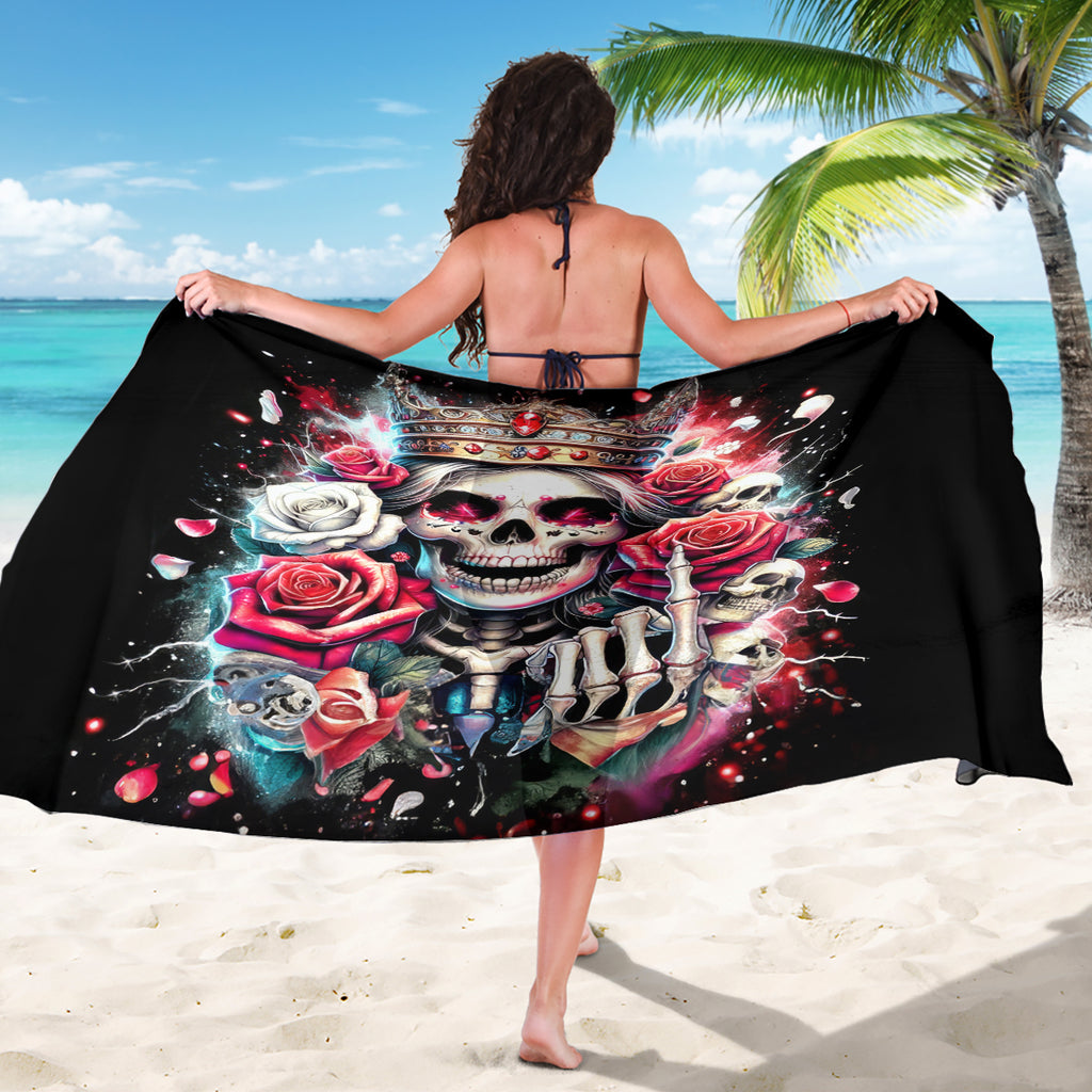 Queen Skull Sarong Bitch I'm Not A Princess I'm The Fucking Queen