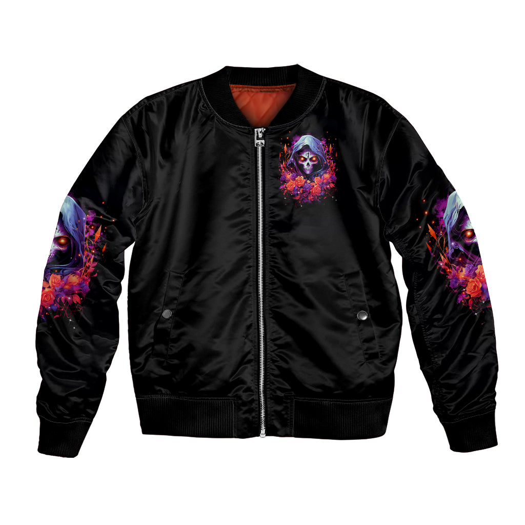 Rose Skull Bomber Jacket F Bomb Mom I Sprinkle That Shit Like Confetti