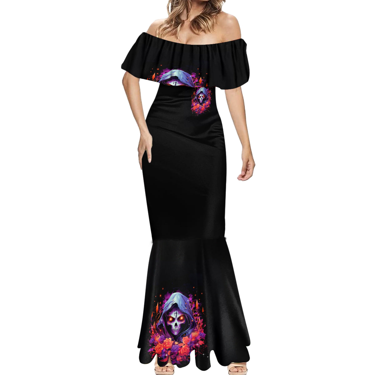 Rose Skull Mermaid Dress F Bomb Mom I Sprinkle That Shit Like Confetti