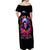 Rose Skull Off Shoulder Maxi Dress F Bomb Mom I Sprinkle That Shit Like Confetti