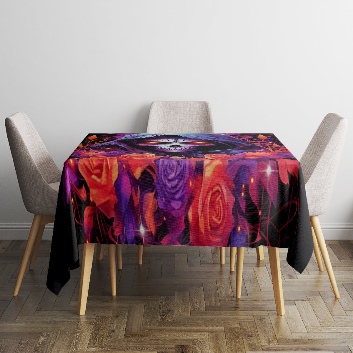 Rose Skull Tablecloth F Bomb Mom I Sprinkle That Shit Like Confetti