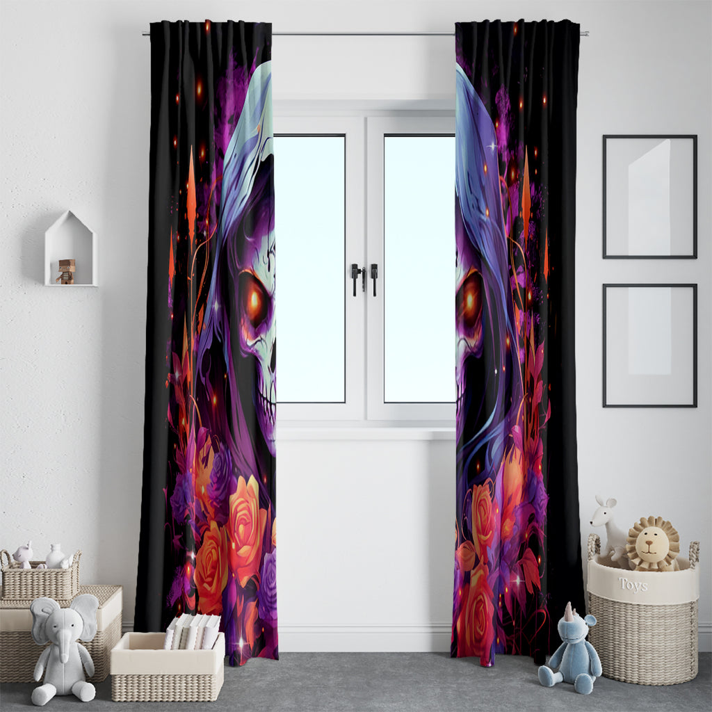 Rose Skull Window Curtain F Bomb Mom I Sprinkle That Shit Like Confetti