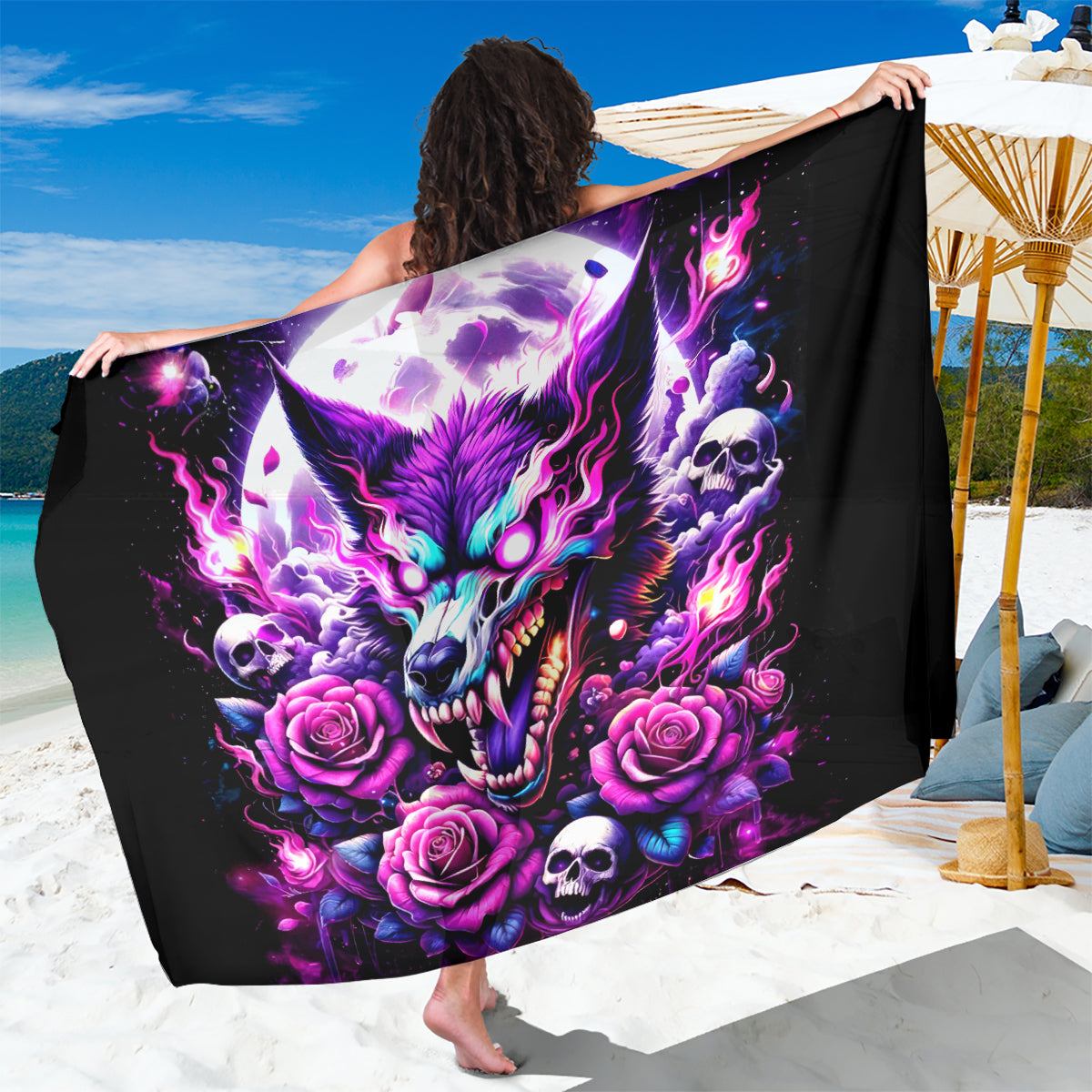 Rose Wolf Sarong I May Not Be Perfect But At Least I'm Not You
