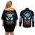 Devil Skull Couples Matching Off Shoulder Short Dress and Long Sleeve Button Shirt One Day I'm Gonna Just Say And Let My Demons Out Play