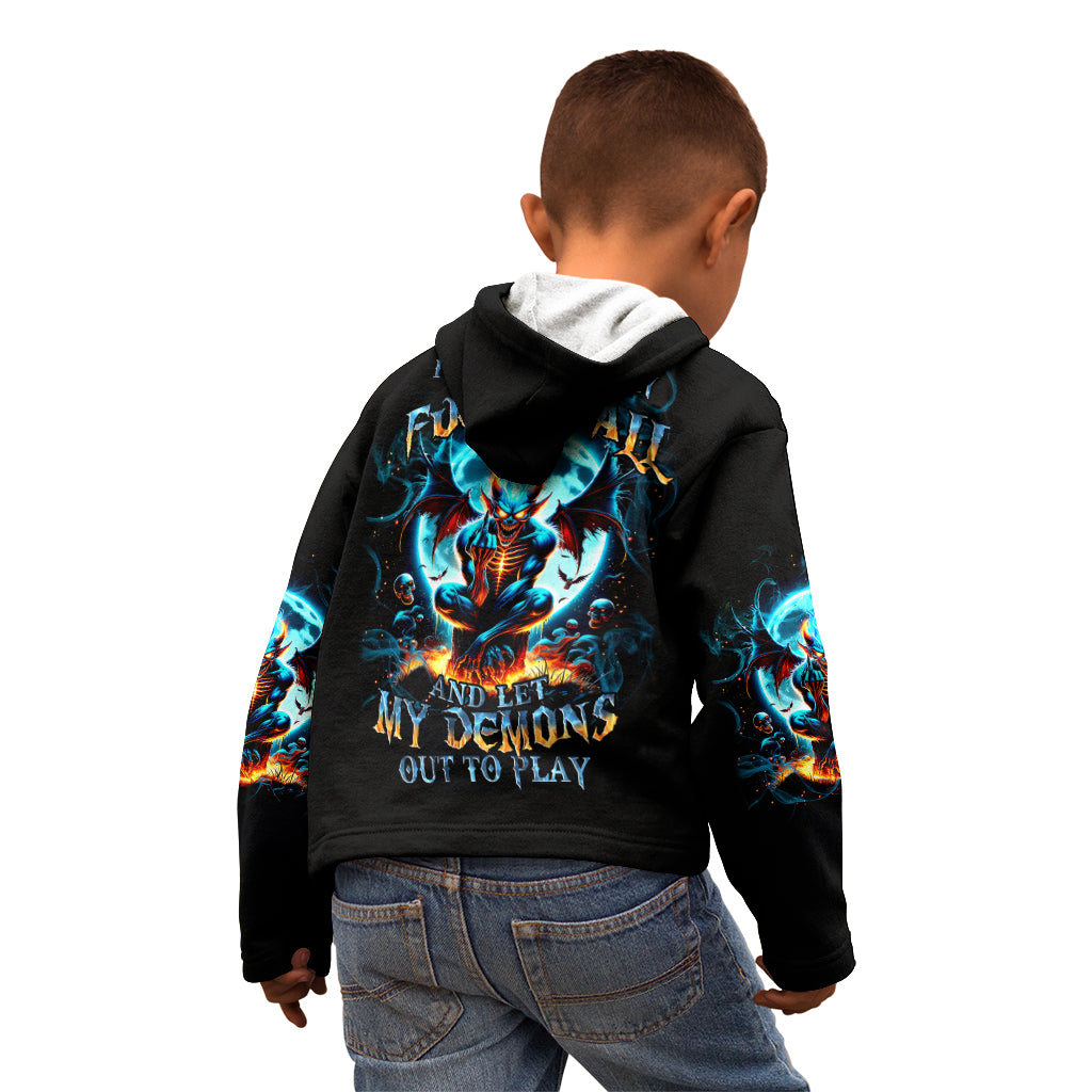 Devil Skull Kid Hoodie One Day I'm Gonna Just Say And Let My Demons Out Play
