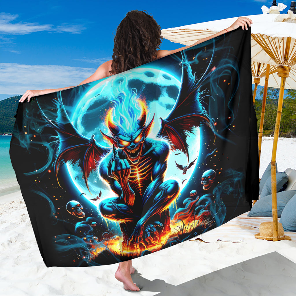 Devil Skull Sarong One Day I'm Gonna Just Say And Let My Demons Out Play