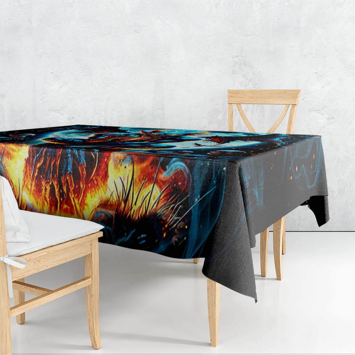 Devil Skull Tablecloth One Day I'm Gonna Just Say And Let My Demons Out Play