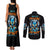 Wolf Skull Couples Matching Tank Maxi Dress and Long Sleeve Button Shirt Born As Human But Wolft At Heart