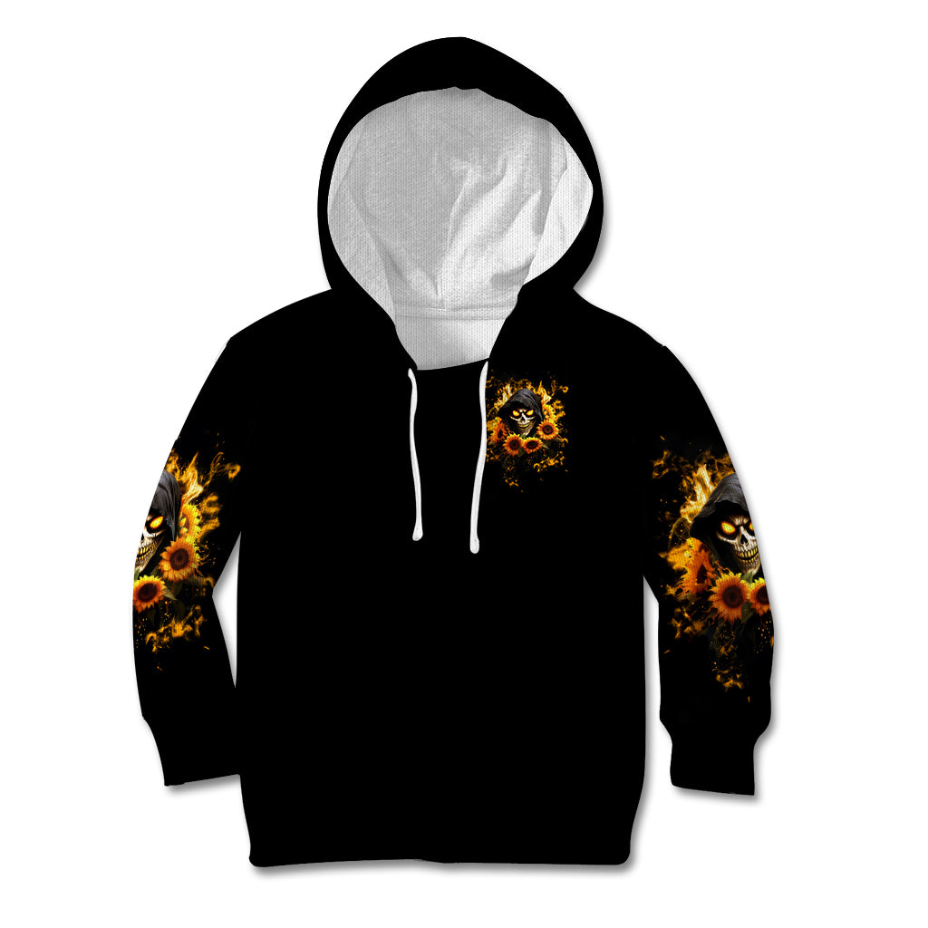 Sunflower Skull Kid Hoodie Assuming I Was Like Most Girls Was Your First Mistake