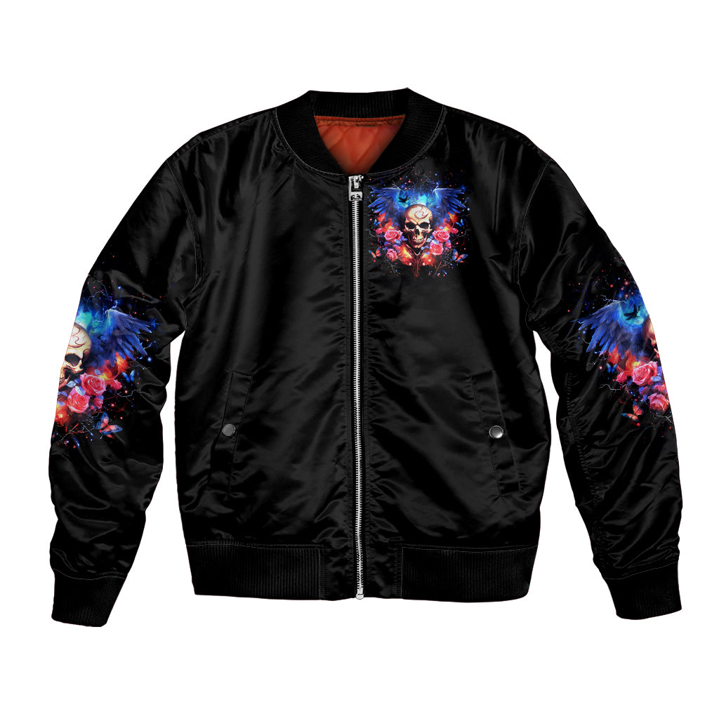 Fairy Skull Bomber Jacket Assuming I Was Like Most Girls Was Your First Mistake