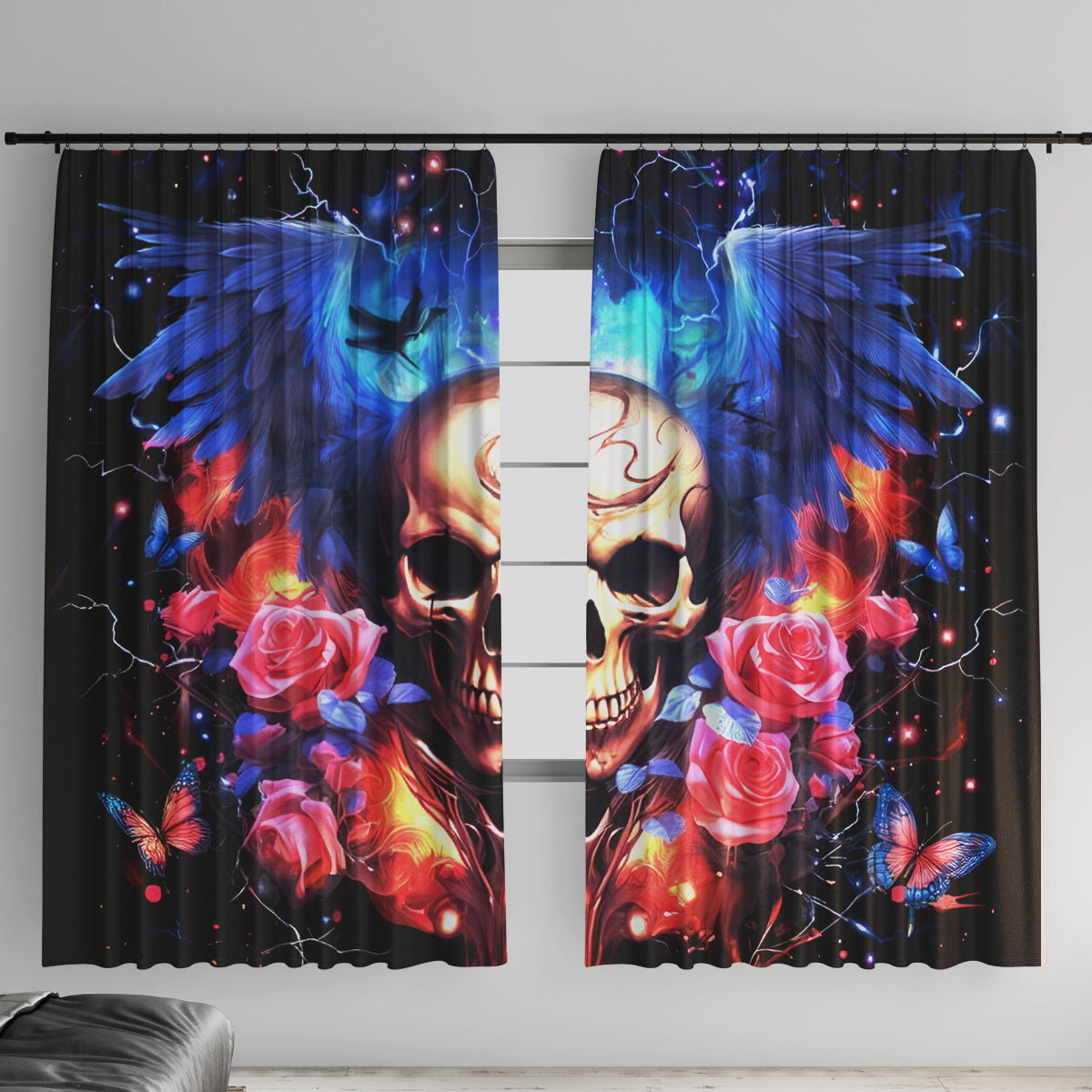 Fairy Skull Window Curtain Assuming I Was Like Most Girls Was Your First Mistake