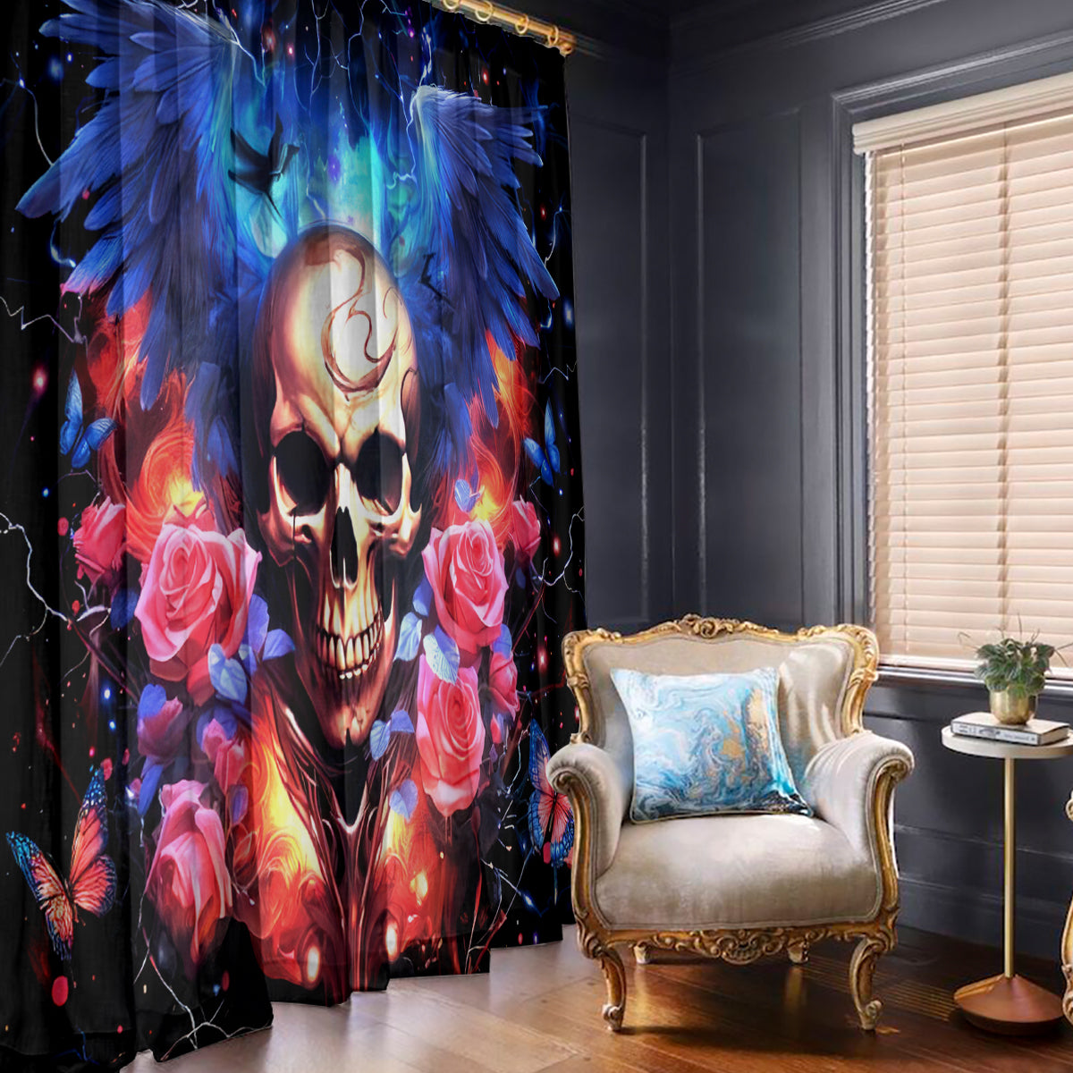 Fairy Skull Window Curtain Assuming I Was Like Most Girls Was Your First Mistake