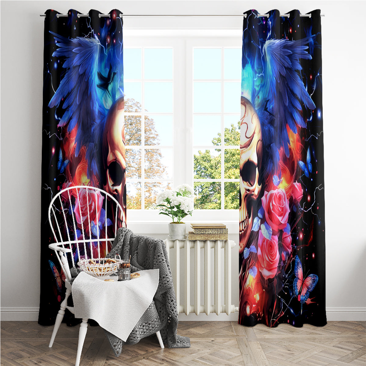 Fairy Skull Window Curtain Assuming I Was Like Most Girls Was Your First Mistake
