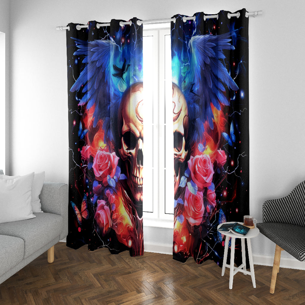 Fairy Skull Window Curtain Assuming I Was Like Most Girls Was Your First Mistake