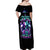 Rose Skull Off Shoulder Maxi Dress Stuck Between IDK IDC And IDGAF