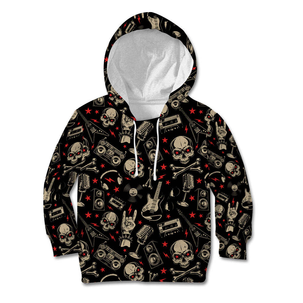 rock-and-roll-skull-pattern-design-kid-hoodie