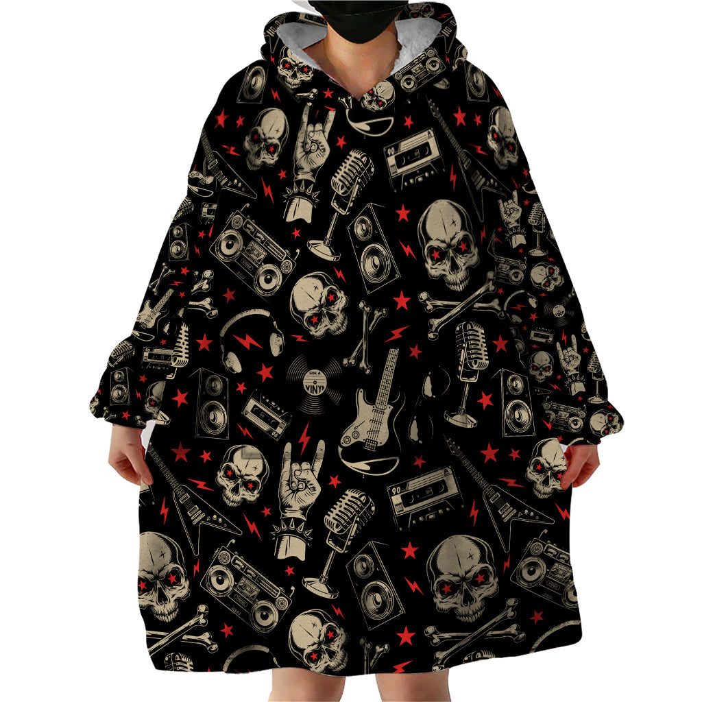 rock-and-roll-skull-pattern-design-wearable-blanket-hoodie