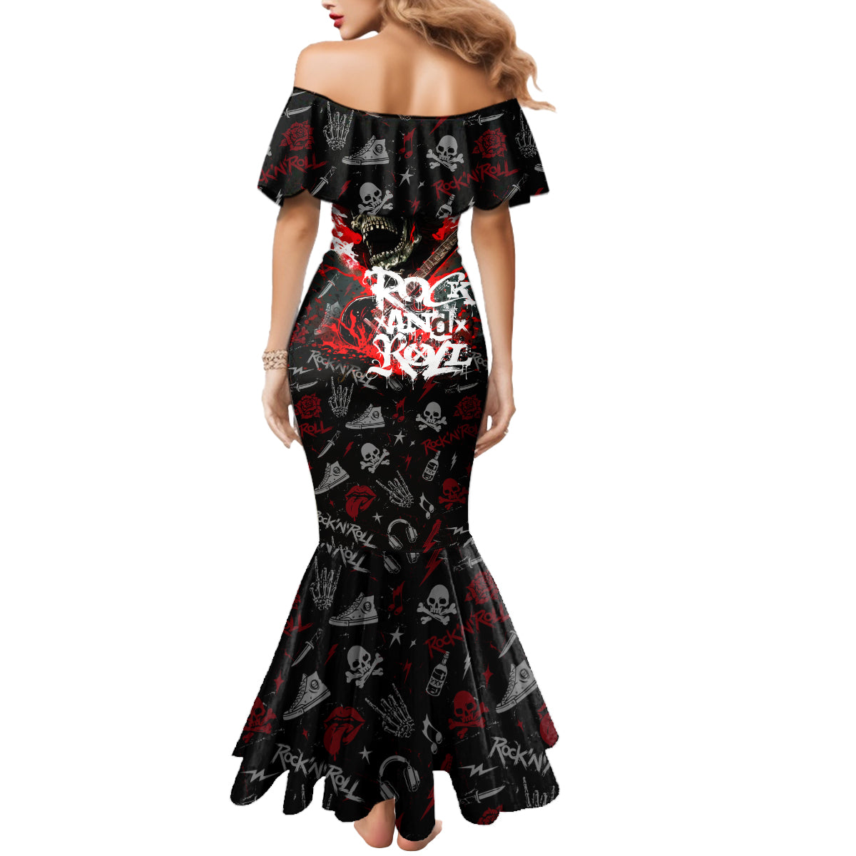 rock-and-roll-skull-forever-mermaid-dress