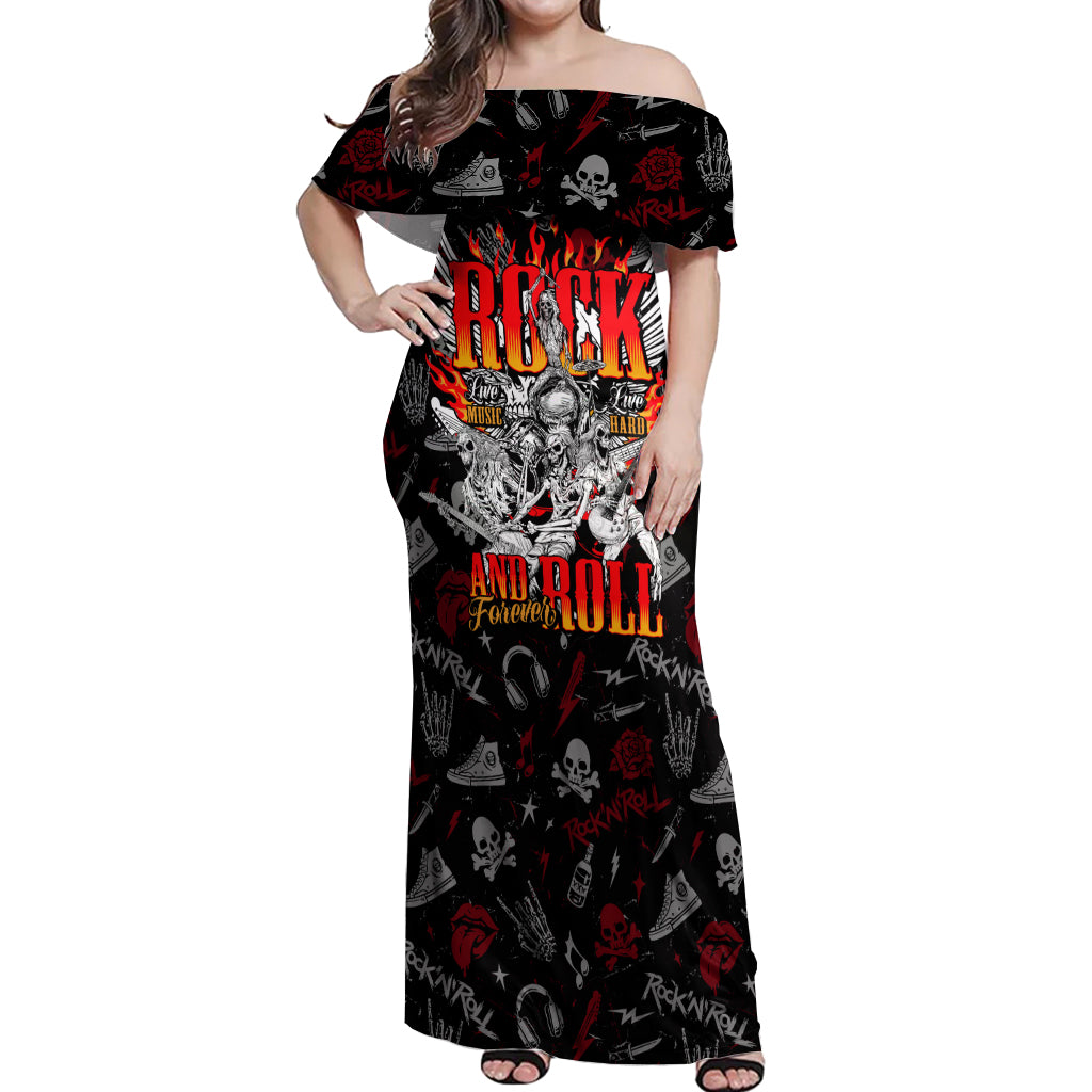 rock-and-roll-skull-forever-off-shoulder-maxi-dress