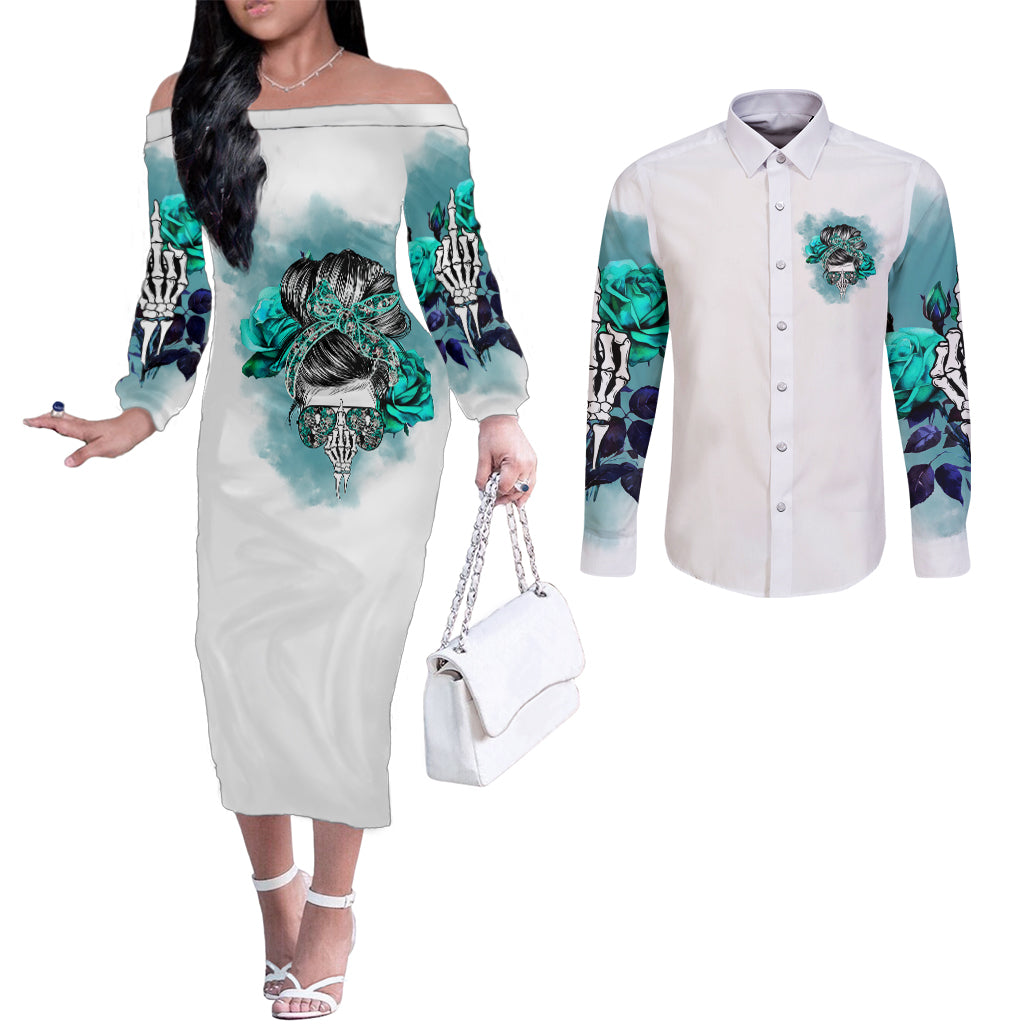 im-not-always-a-bitch-just-kidding-go-fuck-yourself-couples-matching-off-the-shoulder-long-sleeve-dress-and-long-sleeve-button-shirts