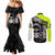 concrete-finisher-skull-on-site-couples-matching-mermaid-dress-and-long-sleeve-button-shirts