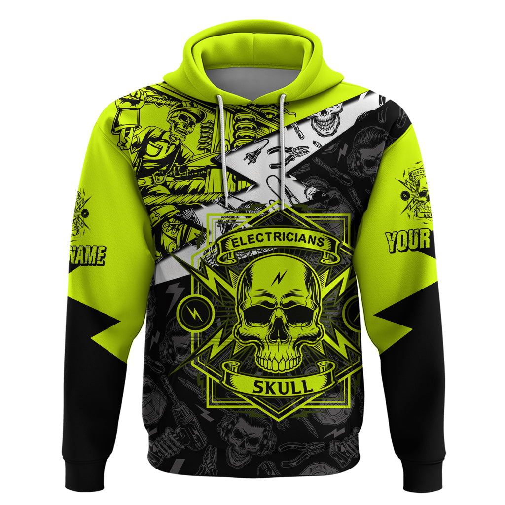 personalised-electricians-skull-hoodie