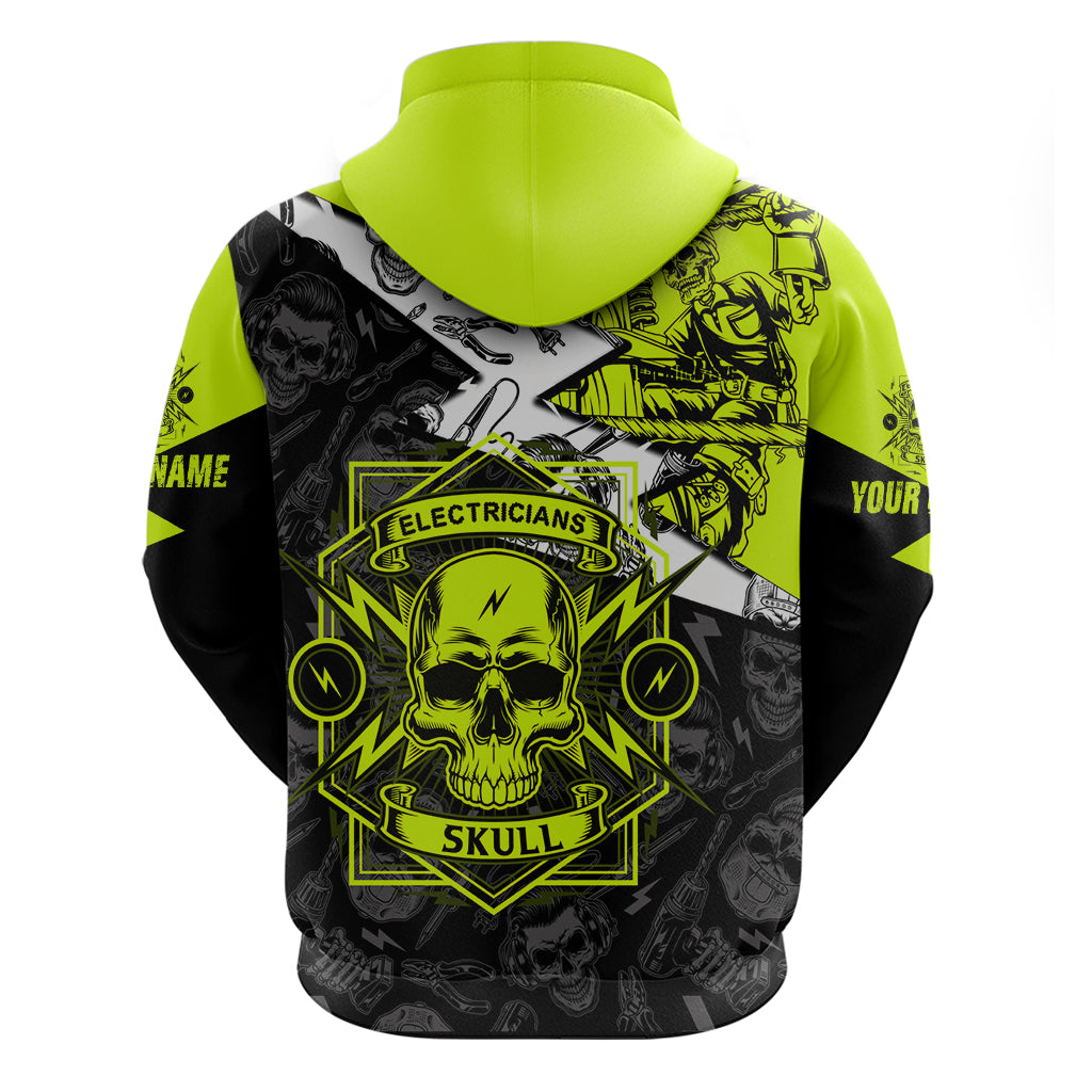 personalised-electricians-skull-hoodie