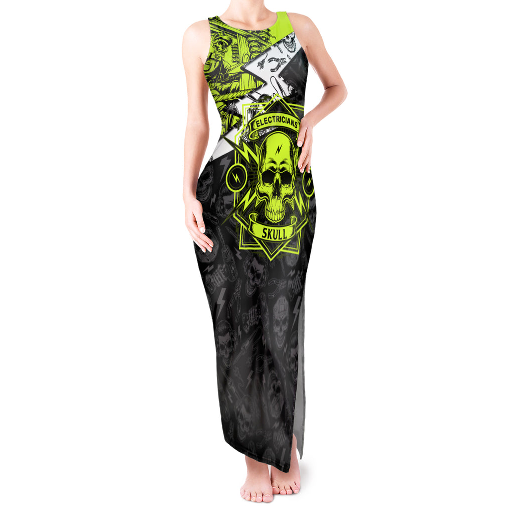 personalised-electricians-skull-tank-maxi-dress