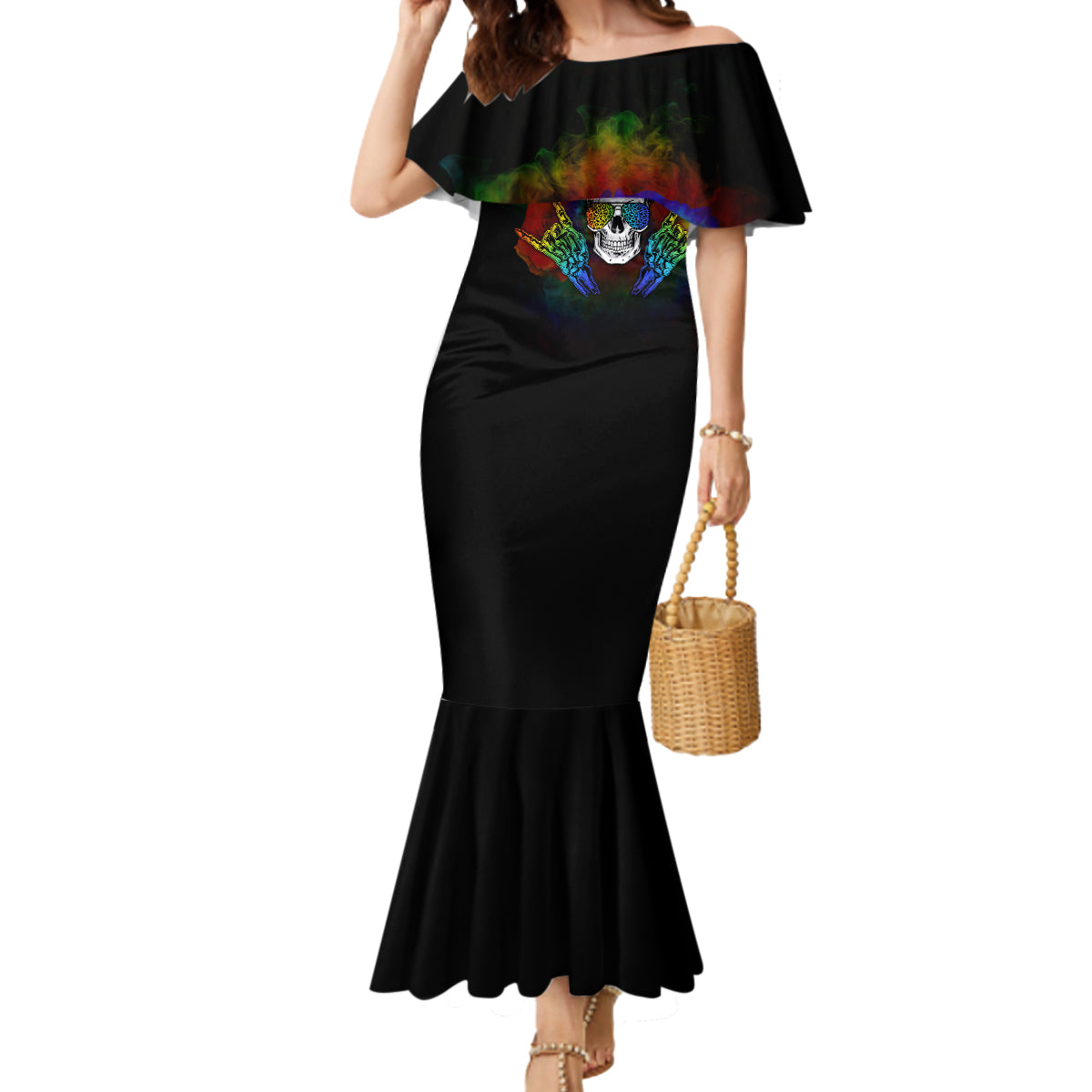 lgbt-rockin-the-rainbow-life-skull-mermaid-dress
